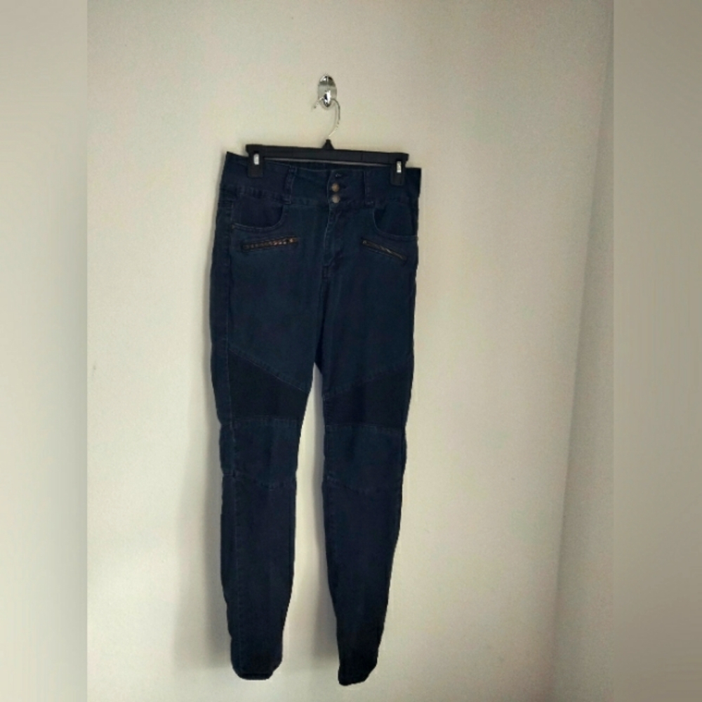 Iris Jeans Women 9 Black Wash High-waisted Casual Versatile Academia Goth Y2K